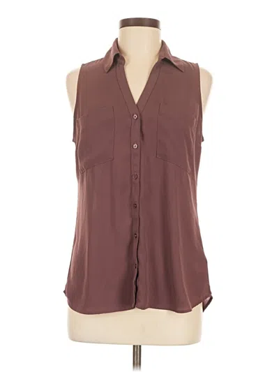 Pre-owned Express Sleeveless Blouse In Brown