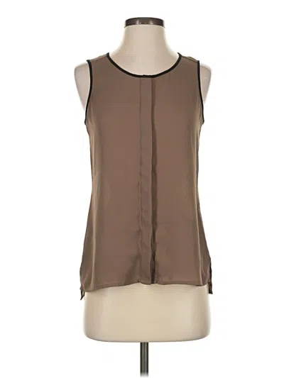 Pre-owned Express Sleeveless Blouse In Brown