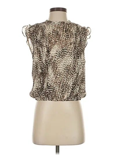 Pre-owned Express Sleeveless Blouse In Brown