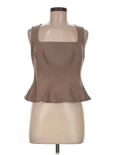 Pre-owned Express Sleeveless Blouse In Brown