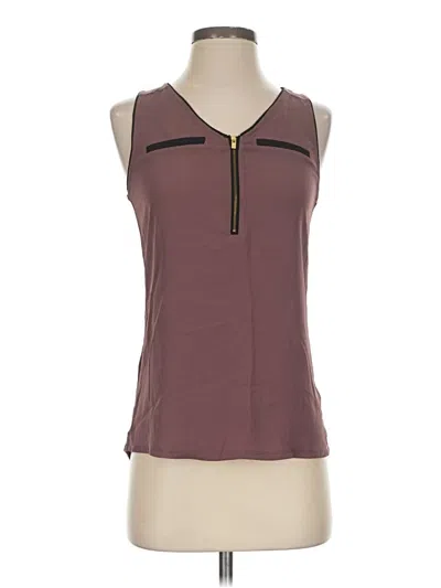 Express Sleeveless Blouse In Brown