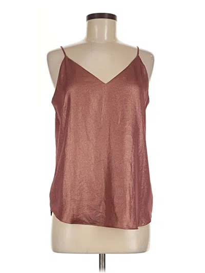 Pre-owned Express Sleeveless Blouse In Burgundy