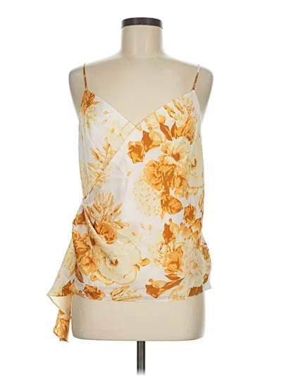 Pre-owned Express Sleeveless Blouse In Gold
