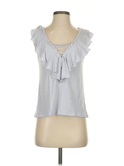 Pre-owned Express Sleeveless Blouse In Gray