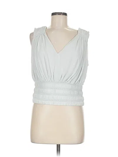 Pre-owned Express Sleeveless Blouse In Gray