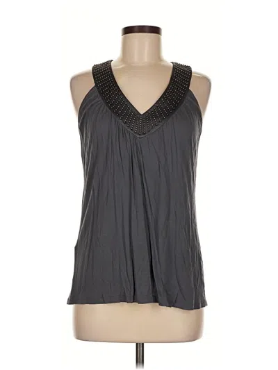 Pre-owned Express Sleeveless Blouse In Gray