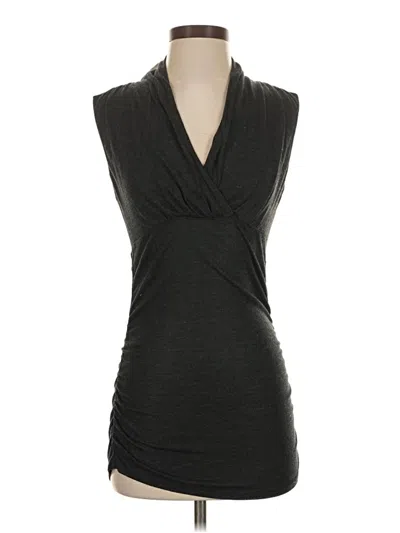 Pre-owned Express Sleeveless Blouse In Gray