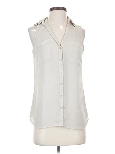 Pre-owned Express Sleeveless Blouse In Gray