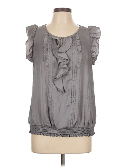 Pre-owned Express Sleeveless Blouse In Gray
