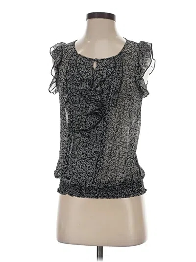 Pre-owned Express Sleeveless Blouse In Gray