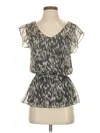 Express Sleeveless Blouse In Gray