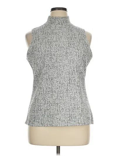 Pre-owned Express Sleeveless Blouse In Gray