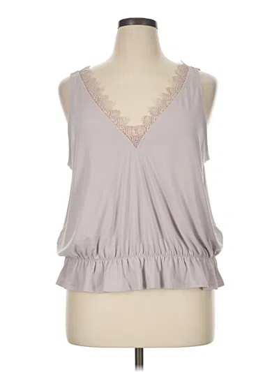 Pre-owned Express Sleeveless Blouse In Gray
