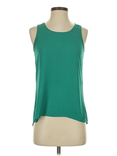 Pre-owned Express Sleeveless Blouse In Green