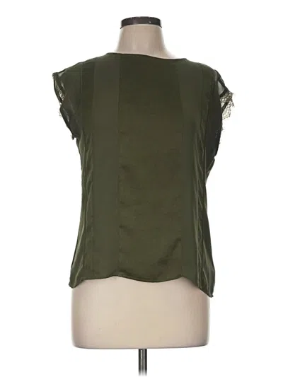 Pre-owned Express Sleeveless Blouse In Green