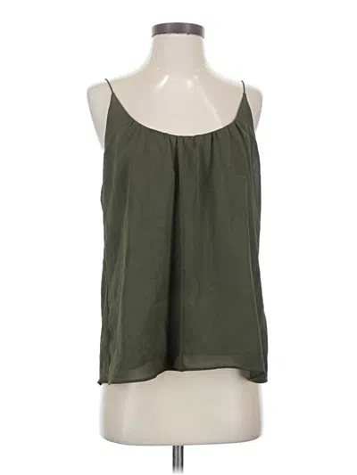 Pre-owned Express Sleeveless Blouse In Green