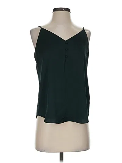 Pre-owned Express Sleeveless Blouse In Green