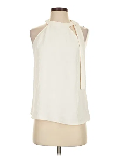 Pre-owned Express Sleeveless Blouse In Ivory