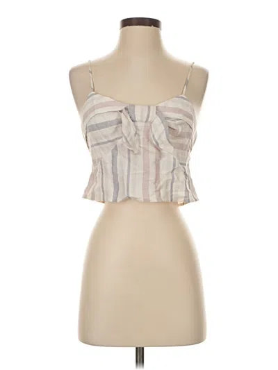 Pre-owned Express Sleeveless Blouse In Ivory