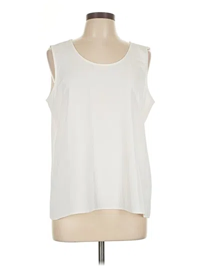 Pre-owned Express Sleeveless Blouse In Ivory