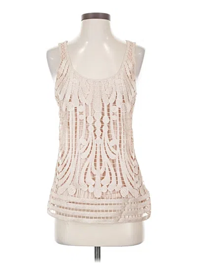Pre-owned Express Sleeveless Blouse In Ivory