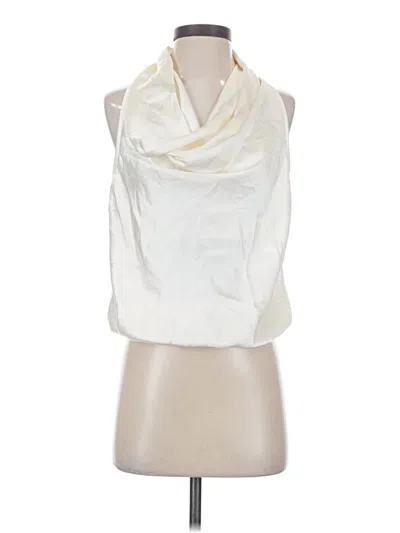 Pre-owned Express Sleeveless Blouse In Ivory