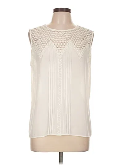 Pre-owned Express Sleeveless Blouse In Ivory