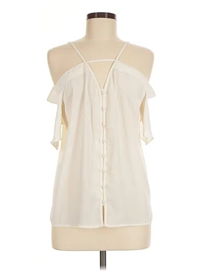 Pre-owned Express Sleeveless Blouse In Ivory