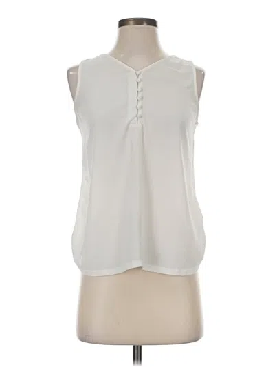 Pre-owned Express Sleeveless Blouse In Ivory
