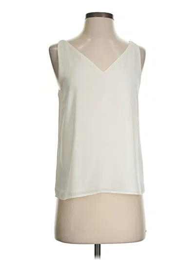Pre-owned Express Sleeveless Blouse In Ivory