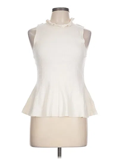 Pre-owned Express Sleeveless Blouse In Ivory