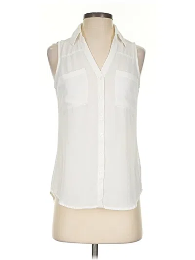 Pre-owned Express Sleeveless Blouse In Ivory
