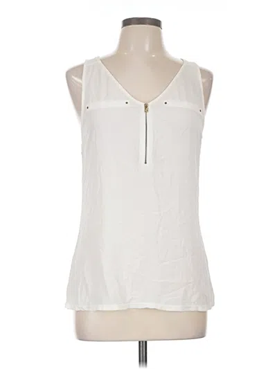 Pre-owned Express Sleeveless Blouse In Ivory