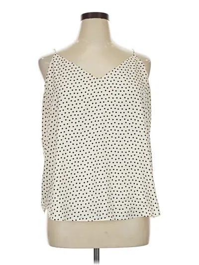 Pre-owned Express Sleeveless Blouse In Ivory