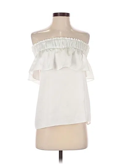 Pre-owned Express Sleeveless Blouse In Ivory