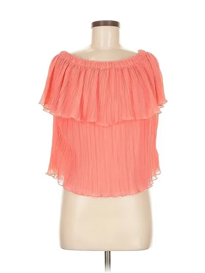 Pre-owned Express Sleeveless Blouse In Orange