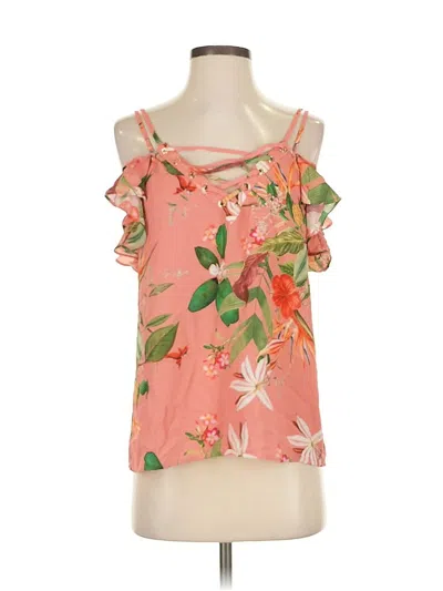 Pre-owned Express Sleeveless Blouse In Orange