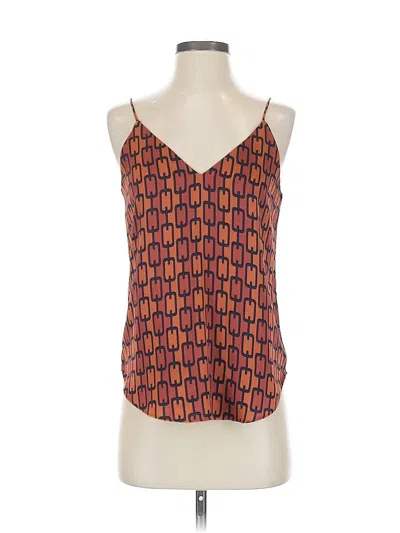Pre-owned Express Sleeveless Blouse In Orange