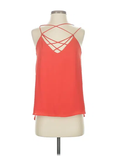 Pre-owned Express Sleeveless Blouse In Orange