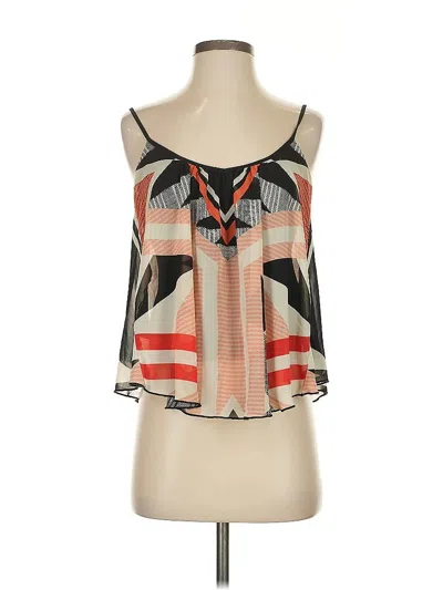 Pre-owned Express Sleeveless Blouse In Orange