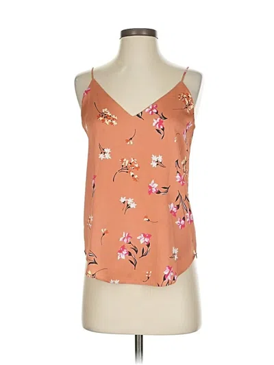 Pre-owned Express Sleeveless Blouse In Orange