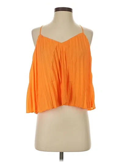 Pre-owned Express Sleeveless Blouse In Orange