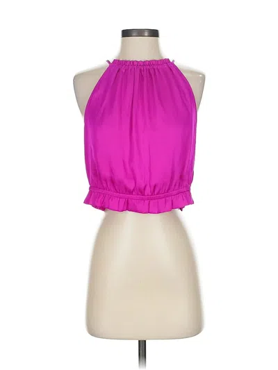 Pre-owned Express Sleeveless Blouse In Pink