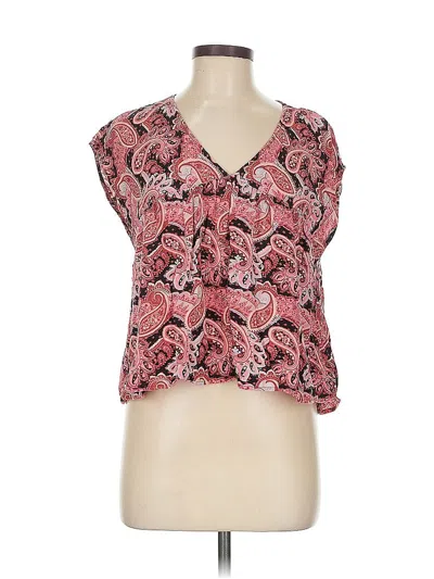 Pre-owned Express Sleeveless Blouse In Pink