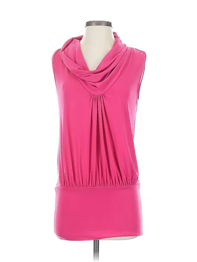 Pre-owned Express Sleeveless Blouse In Pink
