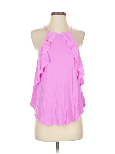 Pre-owned Express Sleeveless Blouse In Pink