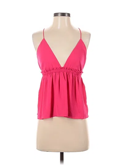 Pre-owned Express Sleeveless Blouse In Pink