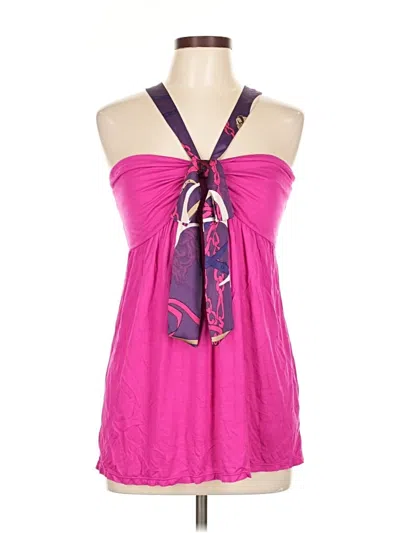 Pre-owned Express Sleeveless Blouse In Pink