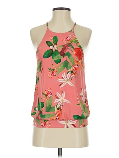 Pre-owned Express Sleeveless Blouse In Pink