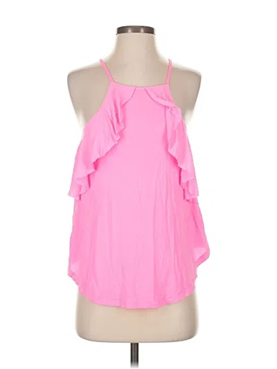 Pre-owned Express Sleeveless Blouse In Pink